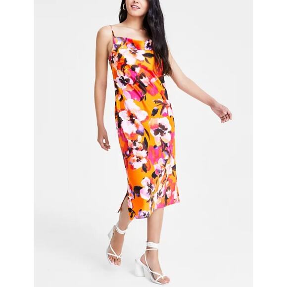 Bar III Women's Sleeveless Cowl Neck Shift Dress Multicolor Size XXL - Picture 1 of 8